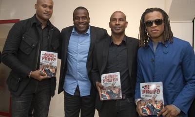 Winston Bogarde, Stanley Menzo, Aron Winter en Edgar Davids