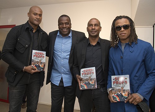 Winston Bogarde, Stanley Menzo, Aron Winter en Edgar Davids